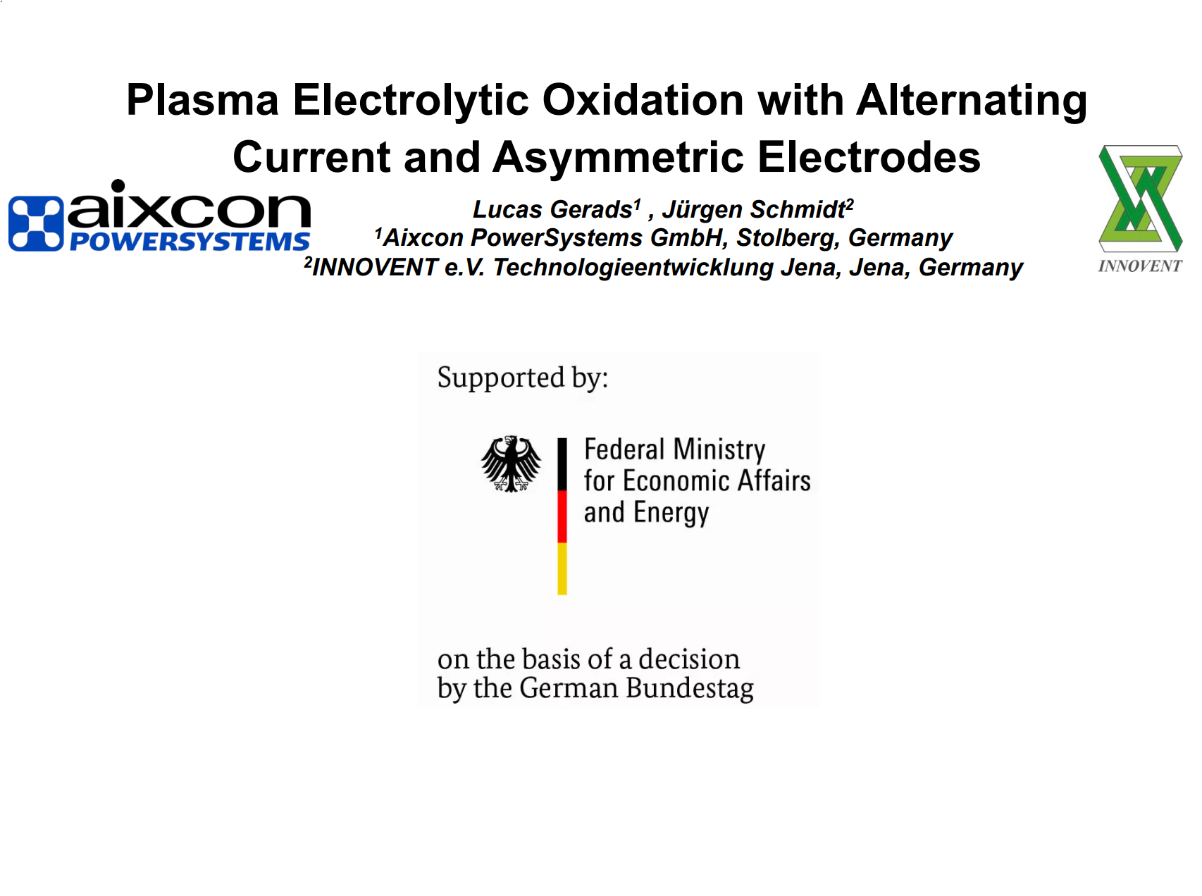 Header Plasma Electrolytic Oxidation